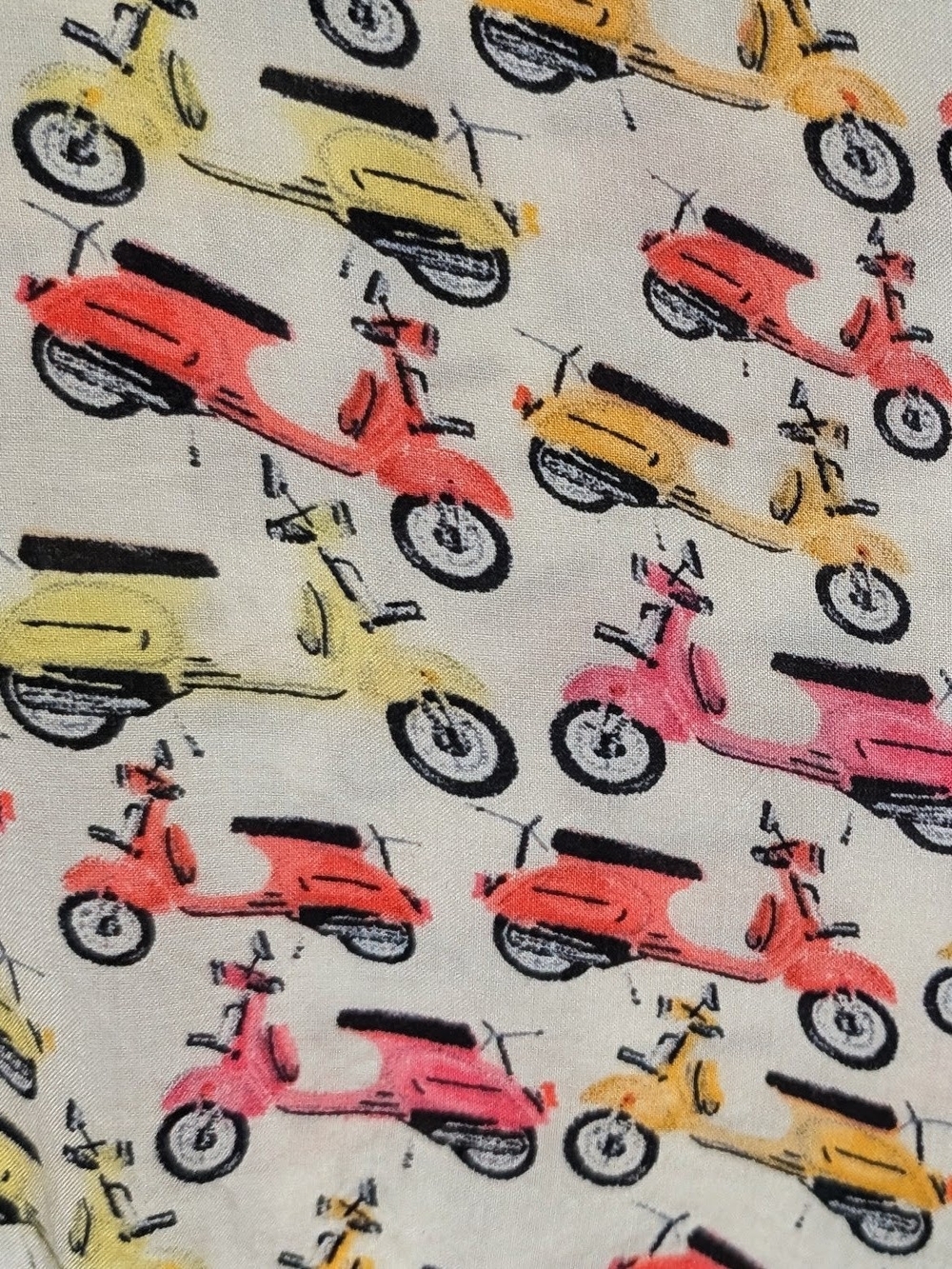 Maeve Scooter Vespa Print Anthropologie Enna Tank Top Size 0 - Picture 4 of 8